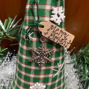 Primitive “MERRY & BRIGHT” Christmas Tree, Ornie, Bowl Filler