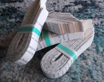 100 Book Strips for Origami Lucky Stars