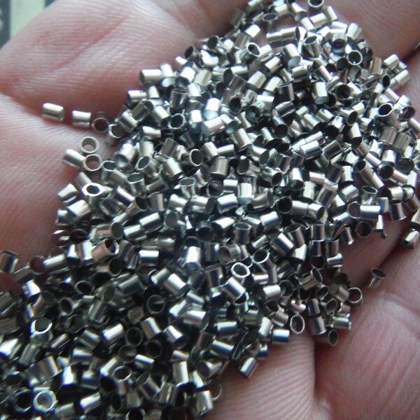 100 pcs. Beautiful Crimp Tube Beads- 3mm - Craft Supplies - Diy - Jewelry Supplies