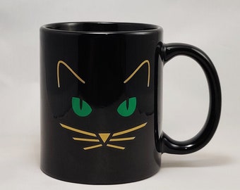Black Cat Coffee Mug | Gift For Cat Lover | Cat Lady | Cat Dad | Black Cat Appreciation | Halloween
