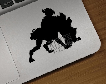 Horizon Scrapper Silhouette Vinyl Decal | Zero Dawn | Forbidden West | Hephaestus Machines | Aloy | Gamer | Car, Phone, Laptop Decor