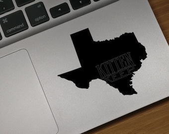 Texas Silhouette Vinyl Decal | College Colors | State Pride | Texan | Car, Phone, Laptop Decor
