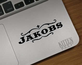 Borderlands Jakobs Logo Vinyl Decal | Borderlands Manufacturer Decals | Wood Grain | Gamer | Car, Phone, Laptop Decor