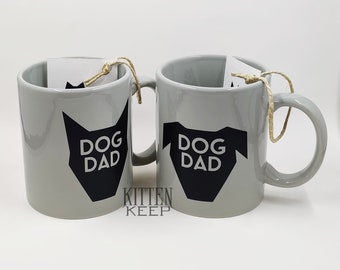 Dog Dad Coffee Mug | Father's Day Gift | Two Ear Styles | Dog Lover Present | Dog Guy | Fur Parent