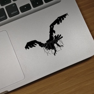 Horizon Stormbird Silhouette Vinyl Decal | Zero Dawn | Forbidden West | Hephaestus Machines | Aloy | Gamer | Car, Phone, Laptop Decor