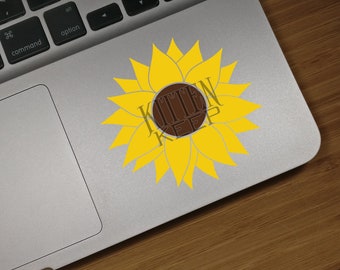 Sunflower Vinyl Decal | Spring, Summer | Flowers, Floral | Car, Phone, Laptop, Wine Glass, Mug, Tumbler Decor
