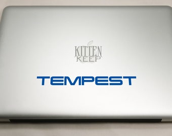 TEMPEST Ship Name Vinyl Decal | Mass Effect Andromeda | Pathfinder Ryder | Car, Phone, Laptop Gaming Decor