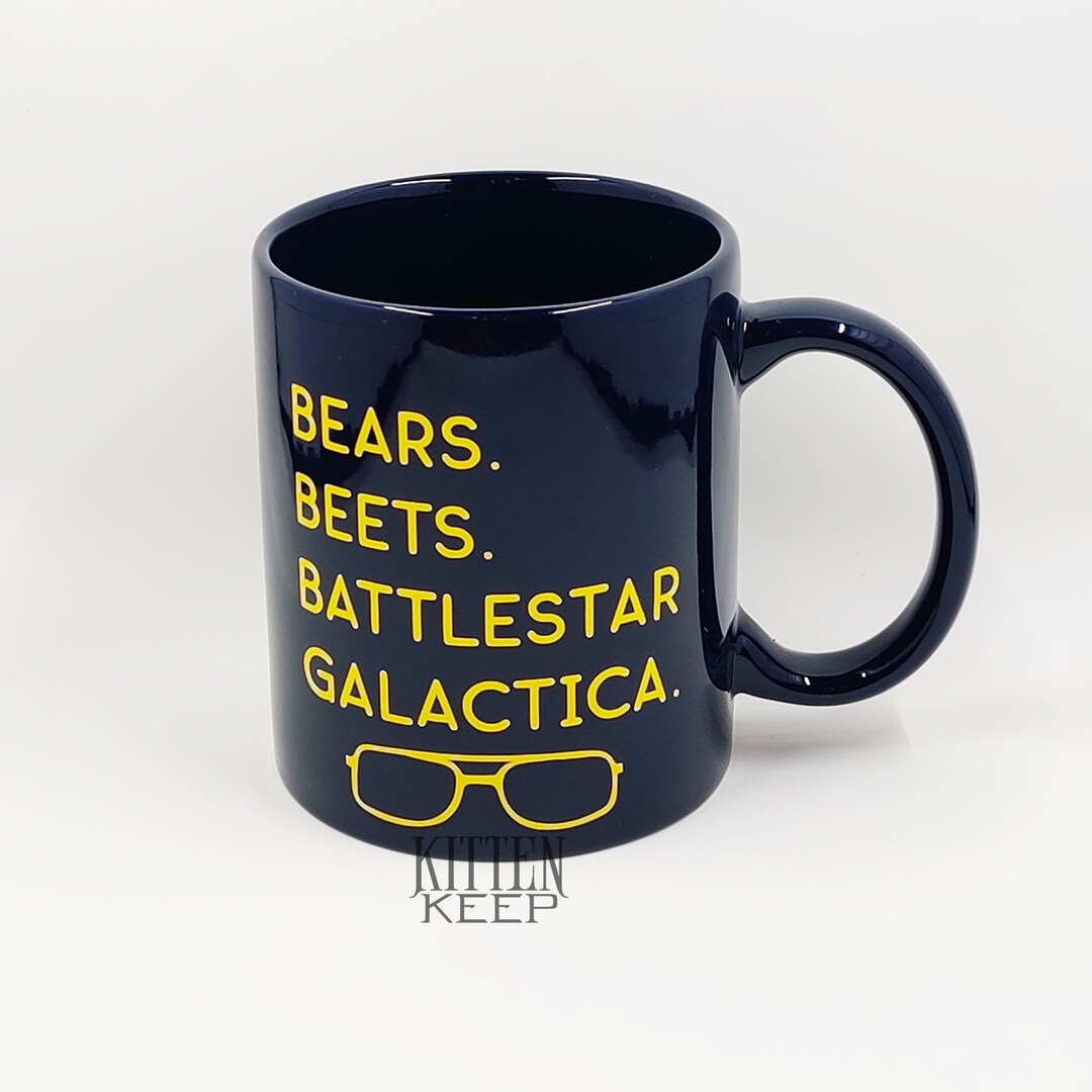 Bears Beets Battlestar Galactica Coffee Mug Office Humor Etsy
