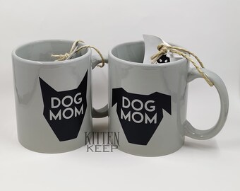 Dog Mom Coffee Mug | Mother's Day Gift | Two Ear Styles | Dog Lover Present | Dog Lady | Fur Parent
