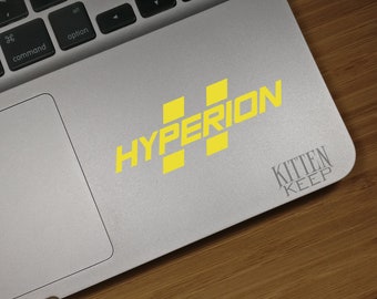 Borderlands Hyperion Logo Vinyl Decal | Borderlands Manufacturer Decals | Gamer | Car, Phone, Laptop Decor