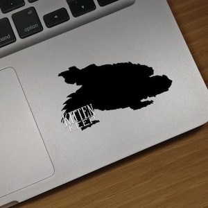 Vinyl sticker Horizon Shellsnapper silhouet | Zero Dawn | Verboden Westen | Hephaestus-machines | Aloë | Gamer | Auto, telefoon, laptopdecoratie