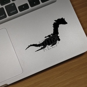Horizon Tideripper Silhouette Vinyl Decal | Zero Dawn | Forbidden West | Hephaestus Machines | Aloy | Gamer | Car, Phone, Laptop Decor