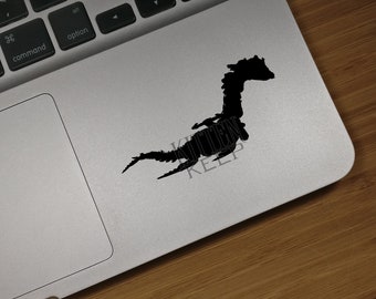 Horizon Tideripper Silhouette Vinyl Decal | Zero Dawn | Forbidden West | Hephaestus Machines | Aloy | Gamer | Car, Phone, Laptop Decor