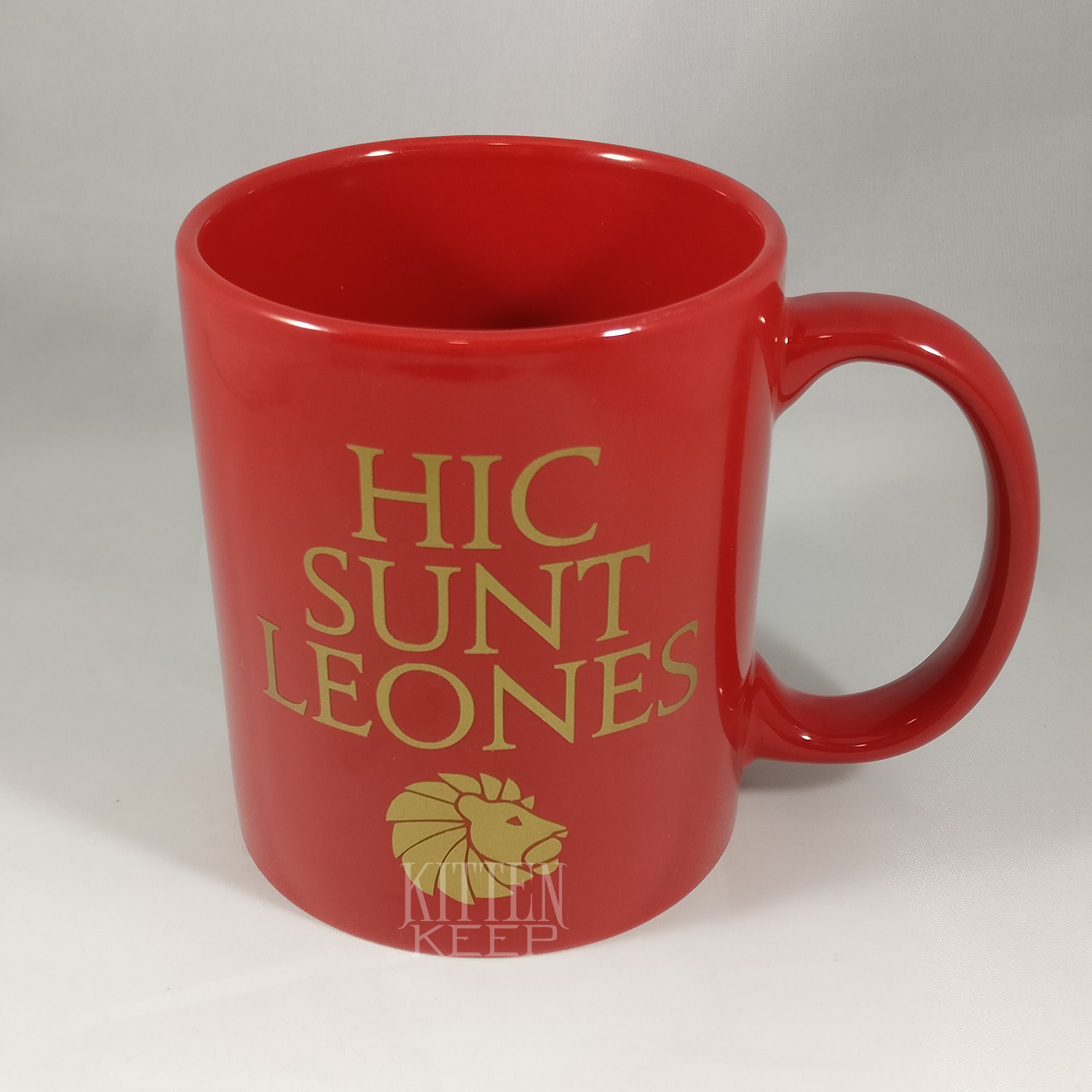 Hic Sunt Leones Coffee Mug House Augustus Red Rising Etsy