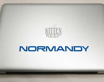 NORMANDY Ship Name Vinyl Decal | Mass Effect | Commander Shepard | Car, Phone, Laptop Gaming Decor