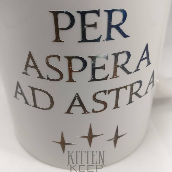 Per Aspera Ad Astra Coffee Mug Red Rising Series Golden Etsy