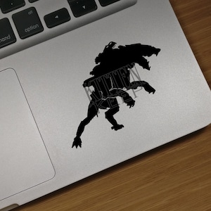 Horizon Ravager Silhouette Vinyl Decal | Zero Dawn | Forbidden West | Hephaestus Machines | Aloy | Gamer | Car, Phone, Laptop Decor