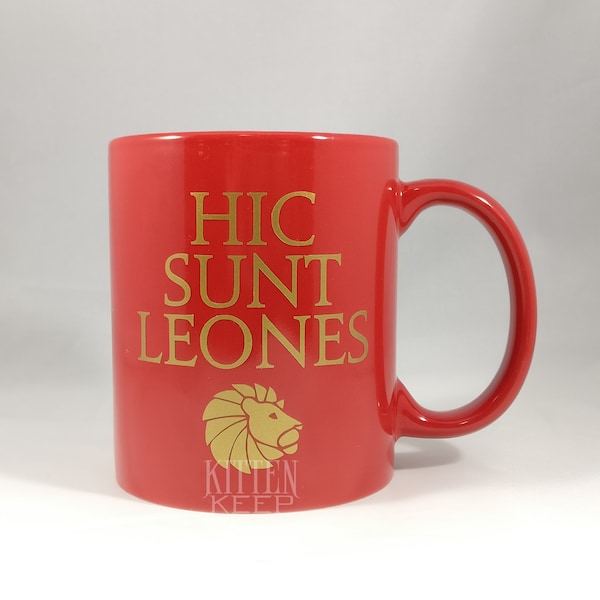 Hic Sunt Leones Coffee Mug | House Augustus | Red Rising Series | Golden Son | Morning Star | Iron Gold