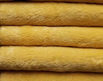 Viscose -14 yard Fat German Viscose Fur Fabric for Teddy Bear Making Arts /& Crafts in Intercal/'s Color 103S-Golden Yellow Quality VIS1