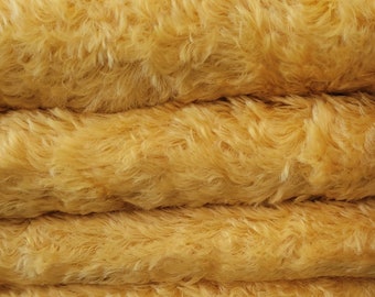 Viscose -14 yard Fat German Viscose Fur Fabric for Teddy Bear Making Arts /& Crafts in Intercal/'s Color 103S-Golden Yellow Quality VIS1
