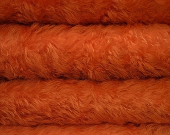 Mohair Fabric 3/4" (20 mm) 785S/C 1/4 yard (Fat) in Color 812S-Sweet Potato. German Mohair Fur Fabric for Handmade Teddy Bear Doll Creations