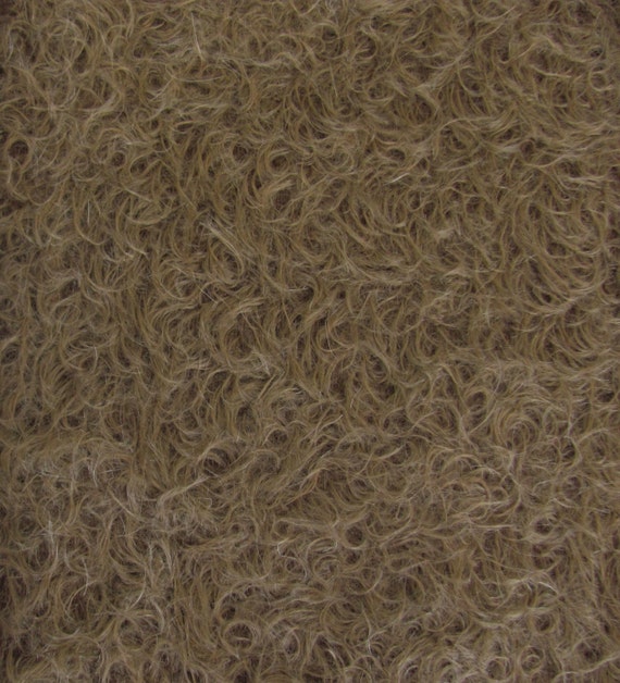 1//4 yd 325S//CM Chocolate INTERCAL 5//8/" Semi-Sparse Curly Matted Mohair Fabric