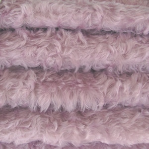 MOHAIR FABRIC 3/4&quot; (20 mm) 785S/C 1/6 yard (Fat) in Color 529S-Lilac Mohair for Teddy Bear Art Doll Toy Making German Mohair for teddy bears