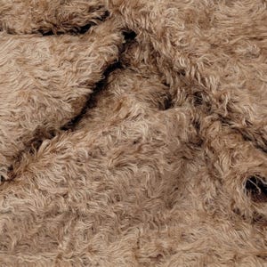 Mohair Fabric 1&quot; (25mm) 380S/C 1/4 yard (Fat) in Color 151S-Tuscan Chestnut German Mohair Fur Fabric for Teddy Bear Art Doll Making & Crafts