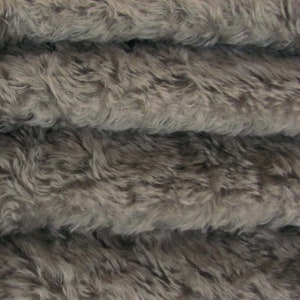 Mohair Fabric 3/4&quot; (20 mm) 785S/C 1/6 yard (Fat) in Color 913S-Pewter German Mohair Furry Fabric for Teddy Bear Doll Making, Arts & Crafts