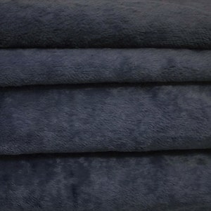 German Viscose Fabric 6mm VIS1 1/4 yard (Fat) Intercal&#39;s Color 1115-Navy Blue German Viscose Teddy Bear Making Fabric Handmade Art & Crafts