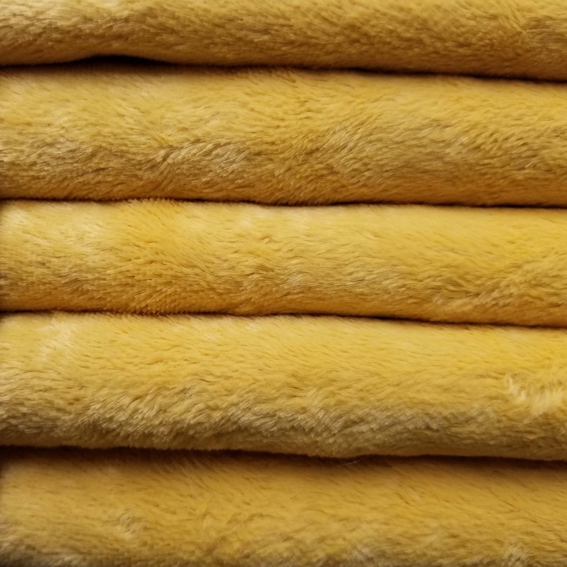 Viscose -14 yard Fat German Viscose Fur Fabric for Teddy Bear Making Arts /& Crafts in Intercal/'s Color 103S-Golden Yellow Quality VIS1