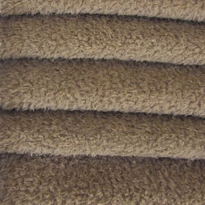 German Viscose Fabric VIS1/SCM, 6 mm, 1/6 yard (Fat) in Color 1013-Mink. German Viscose Fur Fabric for Teddy Bear Doll Making Arts & Crafts