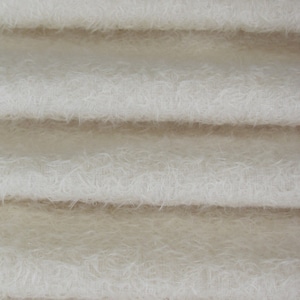 Mohair 1/2&quot; (12 mm) 300S/CM - 1/6 yard (Fat) in Intercal&#39;s Color 100-White. A German Mohair Fur Fabric for Teddy Bear Making, Arts & Crafts