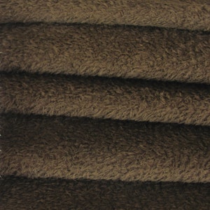 Viscose Fabric 12&quot;x12&quot; 6mm VIS1/SCM Color 350S-Antique Brown Viscose Faux Fur for Teddy Bear Doll Toy Making German Viscose for teddy bear