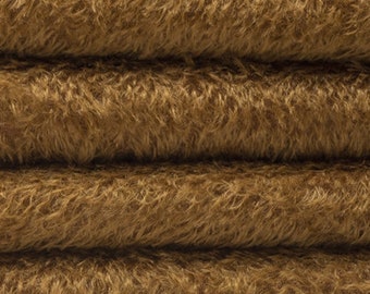 Quality 300S/C - Mohair - 1/6 yard (Fat) in Intercal's Color 5052-Chocolate. Mohair Fur Fabric for Handmade Art, Crafts, Teddy Bears, Dolls