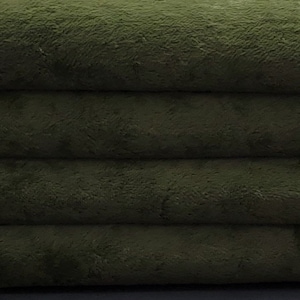 German Viscose Teddy Bear Fabric - 6 mm -  VIS1 - 1/6 yard (Fat) in Intercal&#39;s Color 20S-Dark Green. Handmade Teddy Bear Dolls Arts & Crafts