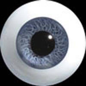 SALE Low Lens Doll eye - 1 pair - Color Blue Grey - 10 mm High Quality Glass Doll Eye