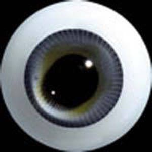 SALE Standard DOLL eye 1 pair - 18 mm High Quality Glass Doll Eye - Color Blue Hazel