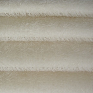 Teddy Bear Mohair 1/2&quot; (12mm) 300S 1/6 yard (Fat) in Intercal&#39;s Color 100-White German Mohair Furry Fabric for Teddy Bear Doll Art & Crafts