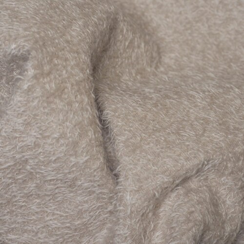 1/4 yd 300S/CM Antique Brown INTERCAL 1/2" Ultra-Sparse Curly Matted Mohair Fur 