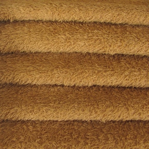 Viscose Fabric 6mm VIS1/SCM 1/4 yard (Fat) in Intercal&#39;s Color 711S-Caramel. A German Viscose Fur Fabric for Teddy Bear Doll Making &Crafts