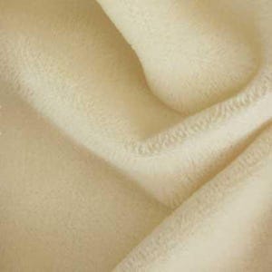 Mohair Fabric 4mm 420S - 1/6 yard (Fat) in Intercal&#39;s Color 100-White. A German Mohair Teddy Bear Doll Making Fabric, Handmade Arts & Crafts