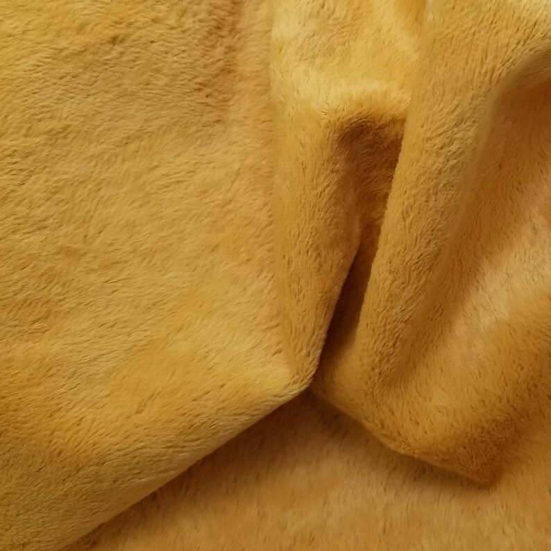 Viscose -14 yard Fat German Viscose Fur Fabric for Teddy Bear Making Arts /& Crafts in Intercal/'s Color 103S-Golden Yellow Quality VIS1