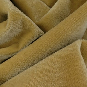 Mohair Fabric 600S, 5 mm, 1/4 yard (Fat) in Color 202S-Vintage Gold German Mohair Furry Fabric for Teddy Bear Doll Making Arts & Crafts