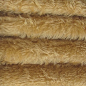 Mohair 340H, 5/8&quot; (16 mm), 1/4 yard (Fat) in Color 406S-Wild Honey. A German Mohair Teddy Bear Doll Making Fabric, Handmade Arts & Crafts