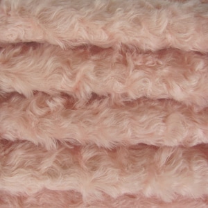 Mohair 3/4&quot; (20mm) 785S/C 1/4 yard (Fat) Intercal&#39;s Color 588S-Pale Pink Mohair for Teddy Bear Doll Toy Making German Mohair for teddy bear