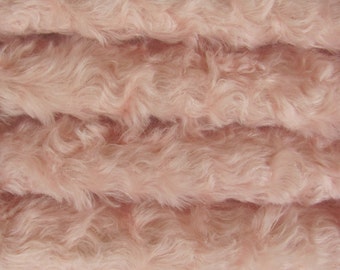 Quality 785S/C - Mohair - 1/3 yard in Intercal's Color 588S-Pale Pink. A German Mohair Fur Fabric for Teddy Bear Making, Arts & Crafts