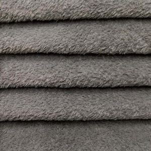 Viscose Fabric 6mm VIS1/SCM 1/4 yard (Fat) in Intercal&#39;s Color 913S-Pewter. A German Viscose Fur Fabric for Teddy Bear Doll Making &Crafts