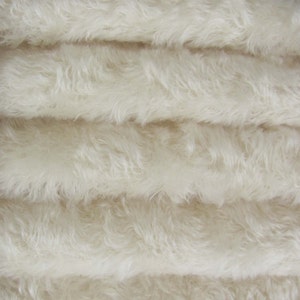 Kid Mohair 3/4&quot; (20mm) KID3/W 1/6 yard (Fat) in Intercal&#39;s Color 100-White German KID-Mohair Fur Fabric for Teddy Bear Making, Arts & Crafts