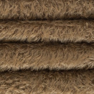 Mohair 1/2&quot; (12mm) 300H 1/6 yard (Fat) in Intercal&#39;s Color 151S-Tuscan Chestnut. Mohair Fur Fabric for Handmade Teddy Bears, Dolls & Crafts
